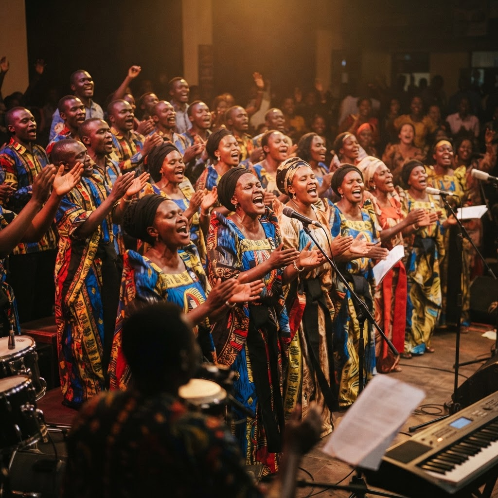 The Grace choir singing